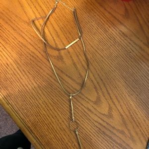 Brown long necklace